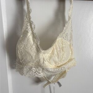 Aerie Lace Bralette in Cream